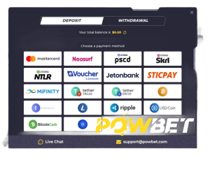PowBet paga.